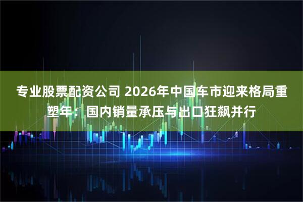 专业股票配资公司 2026年中国车市迎来格局重塑年：国内销量承压与出口狂飙并行